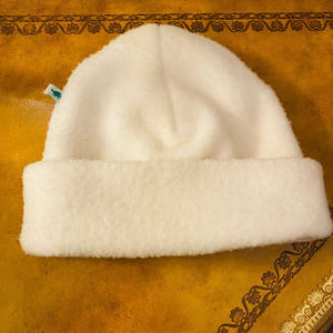 Turtle Fur White Fleece Winter Hat Beanie Cap Womens Size Small Or Kids Large